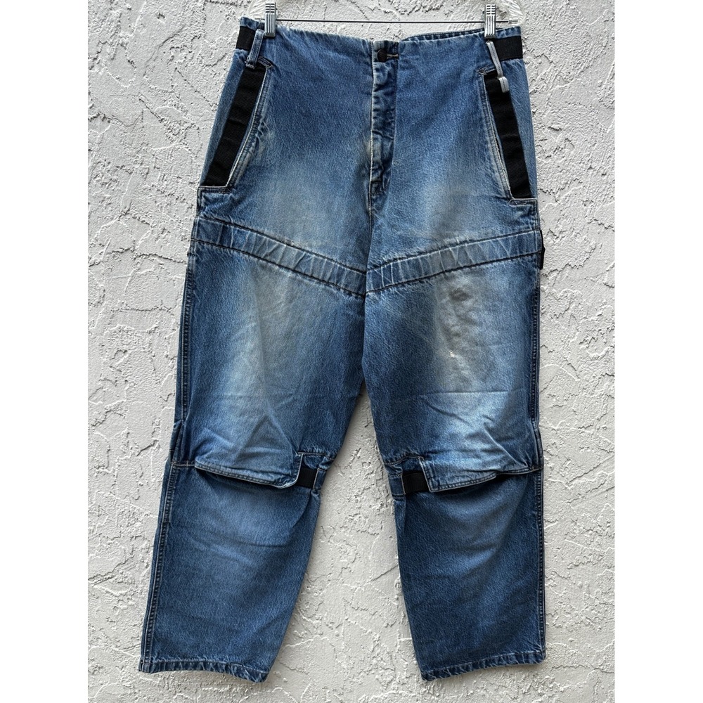 Marithe Francois Girbaud Vintage Y2K Shuttle Tape Baggy Blue Denim Jean Mens 36M